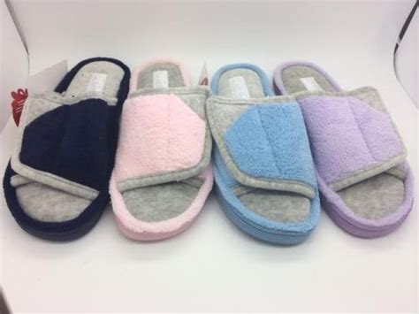 grosby ladies velcro slippers.